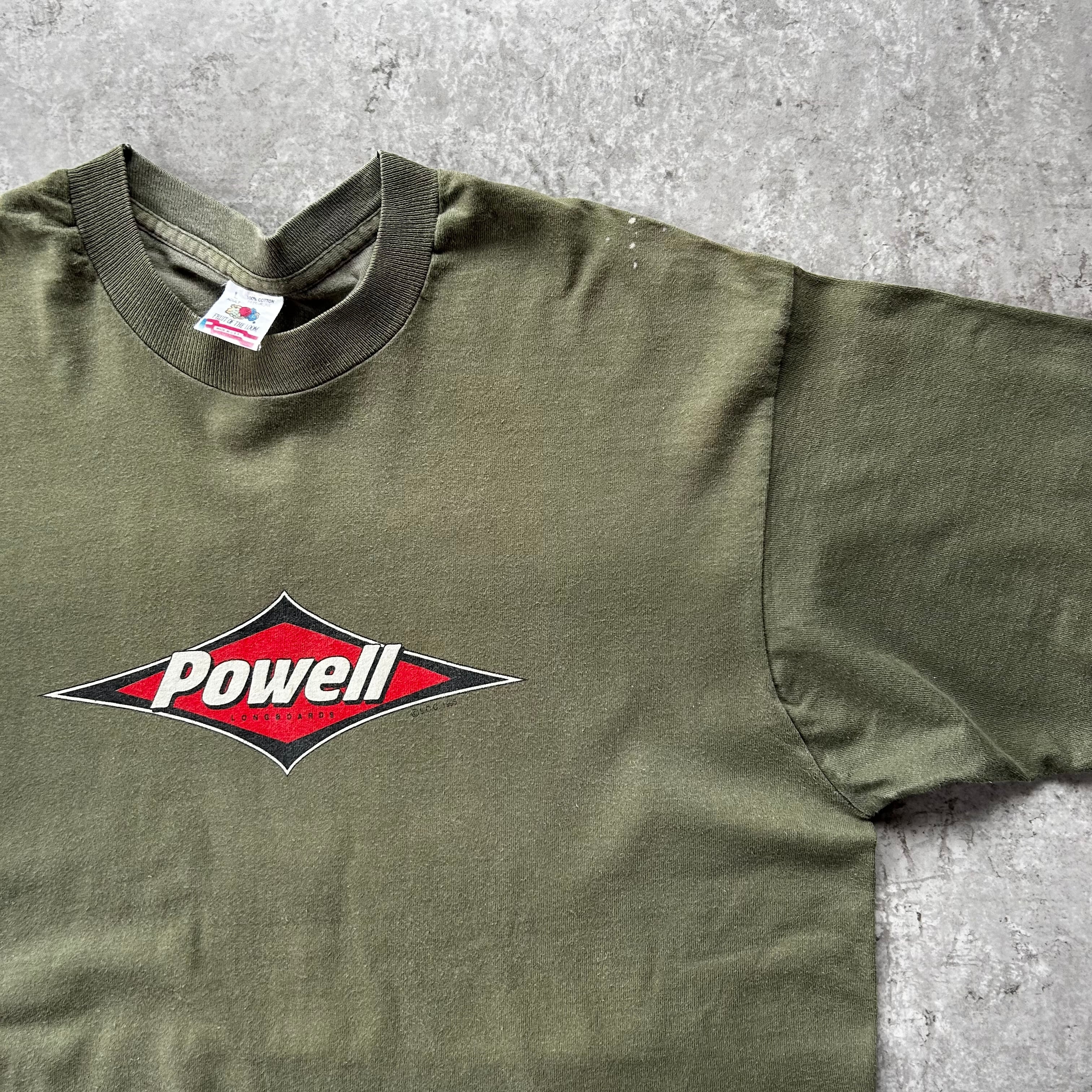 90s パウエルペラルタ tシャツ USA製 オリーブ L フルーツタグ | 東京