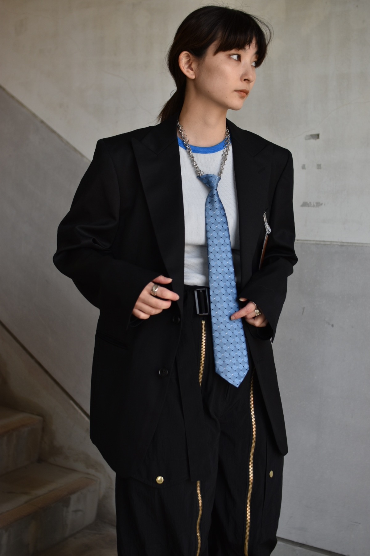 KISHIDAMIKI chain tie /BLUE DOT | physis (ピュシス)