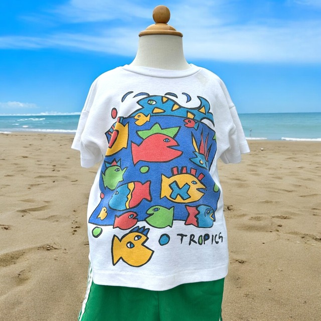 【KIDS】vintage fish T-shirt size:2歳以上〜
