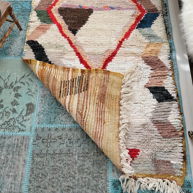 モロッコ ヴィンテージラグ MR002 | ブジャド | 93cm × 151cm