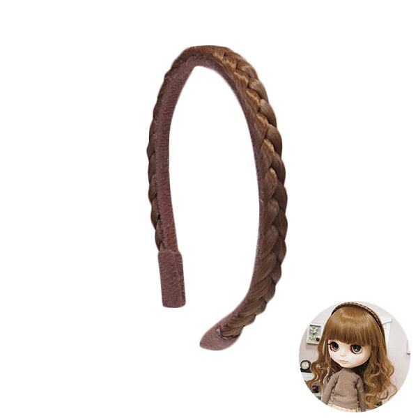 10インチ ウィッグ用三編みカチューシャパーツ【全13色】 ヘア