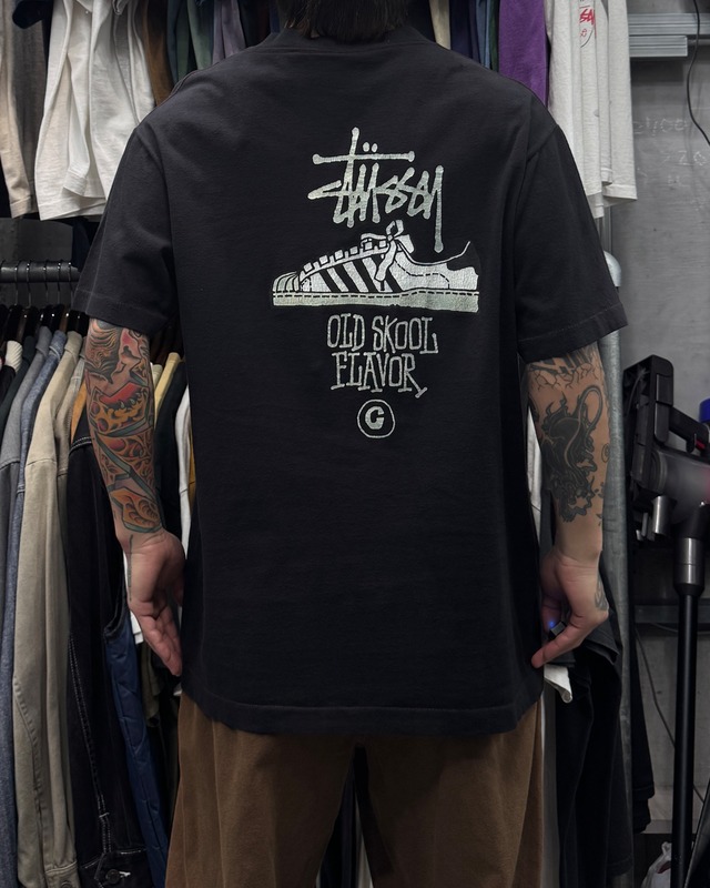 【Special!!】90’s old stussy Design Tee “SUPERSTAR” " OLD SKOOL FLAVOR " "黒タグ" “スーパースター”【高円寺本店】