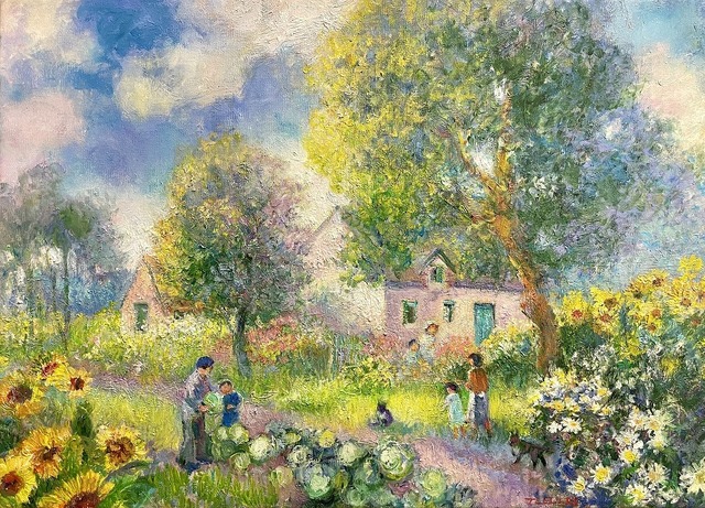 夏の朝の菜園 |  Summer Morning The Potager