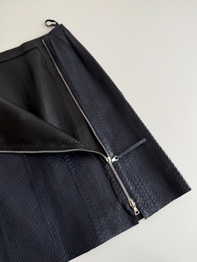 FW1999 PRADA PYTHON LEATHER SKIRT