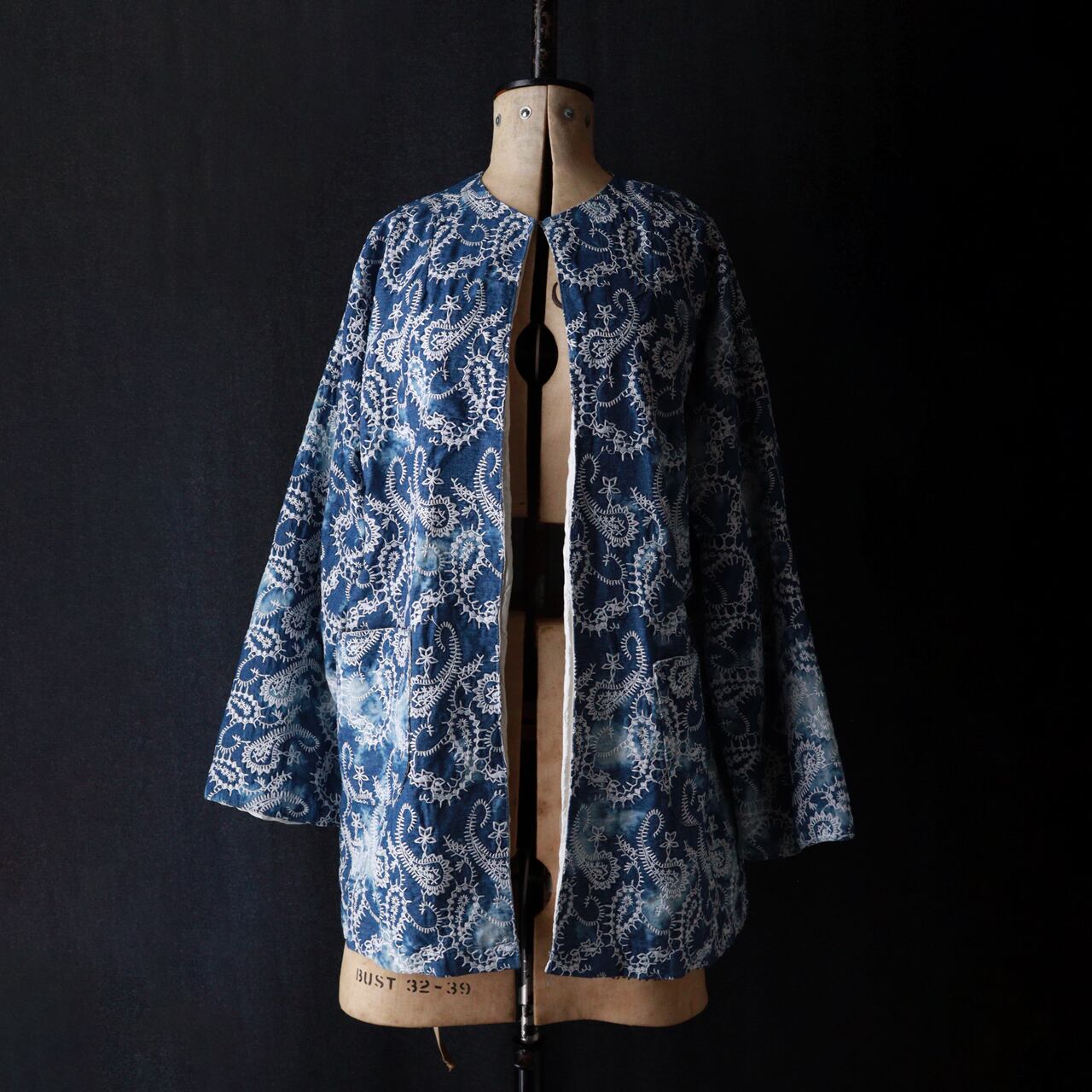 vintage embroidery denim jacket / デニム刺繍ジャケット