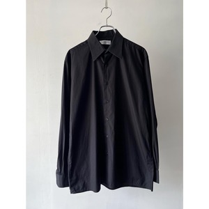-YSL- black plane cotton shirt