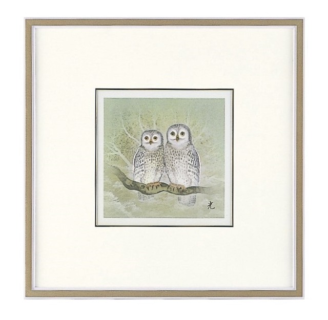 萌（ふくろう）彫金額