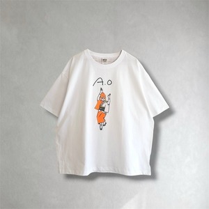 「A.O」ボックスシルエット Tシャツ / ホワイト【Yuki Horimoto】