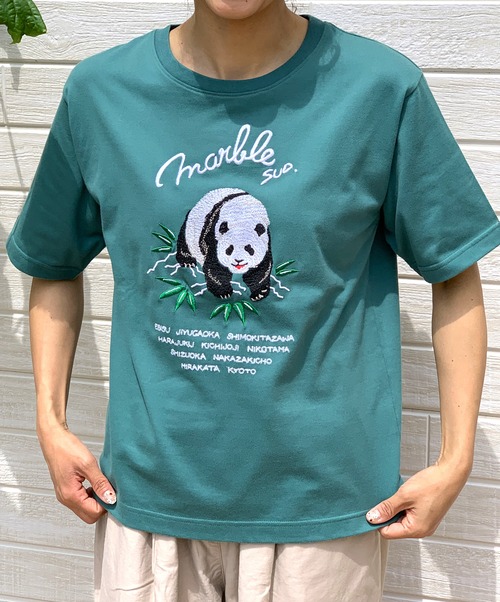 marble SUD(マーブルシュッド)　EMB パンダTEE