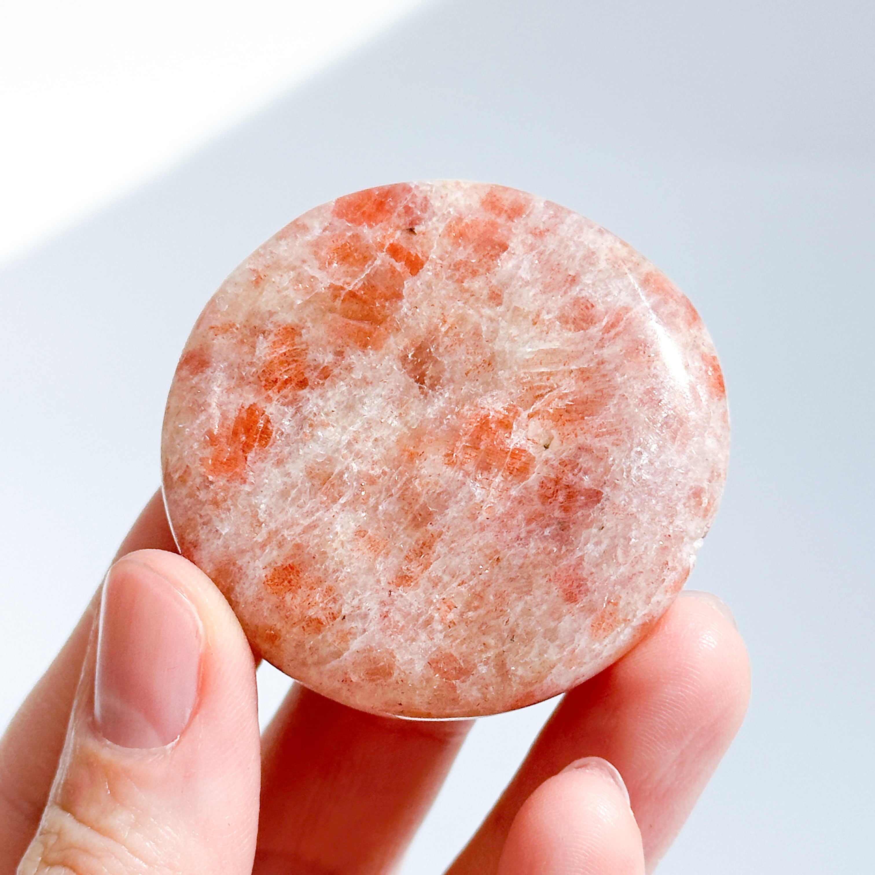 サンストーン パーム 52◇Sun Stone◇ 天然石・鉱物・パワーストーン