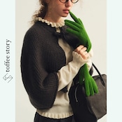 【2color】陽だまり色のクシュクシュハイネックニット 《P0311》