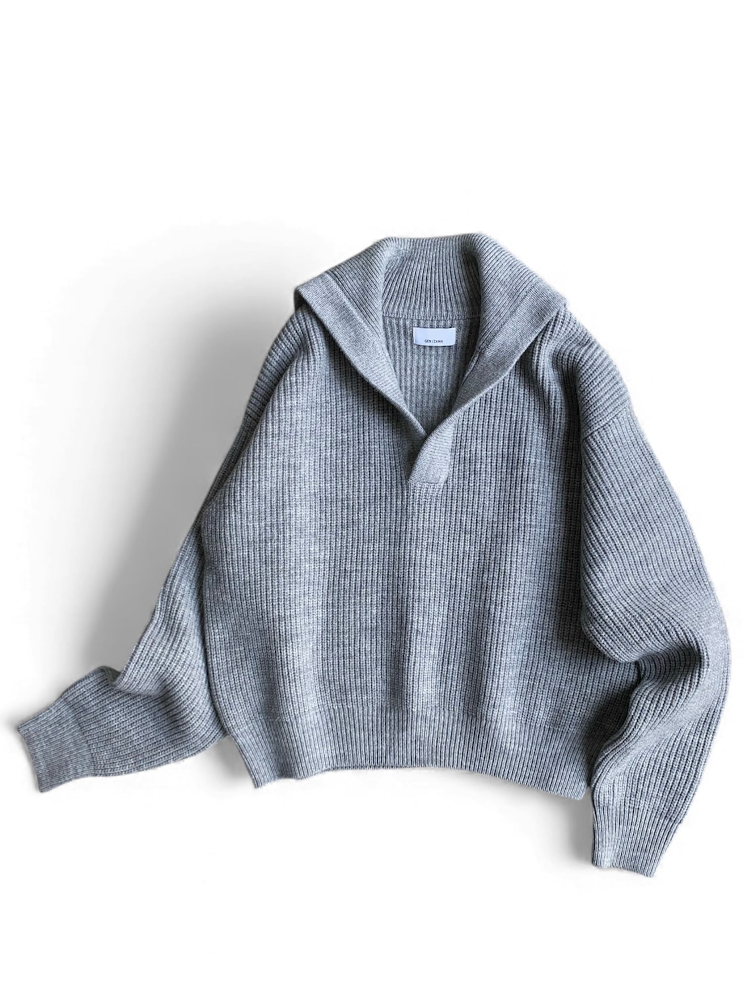 GENIZAWA ニット Cornflower Heather KPI Quarter Zip - Mizzen+Main