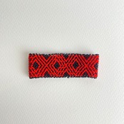 ブラジル先住民族 ワウラー族 ビーズブレスレット 2.7cm幅 内周16cm