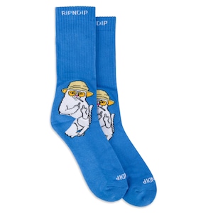 RIPNDIP - Nermal S Thompson Socks (Light Blue)