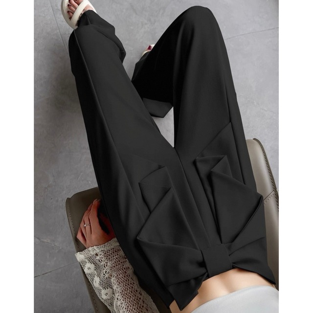 ウエストリボンワイドパンツ　3color　N00174