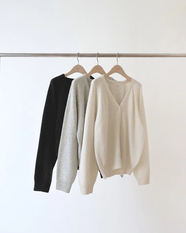 (即納) ounce / Raccoon brush cardigan