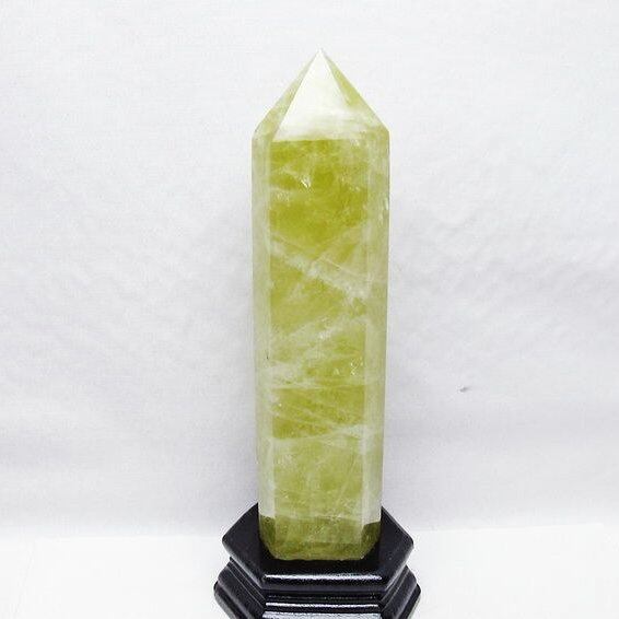 1.2Kg シトリン 六角柱 シトリンクォーツ ポイント 台座付属 一点物 152-4141