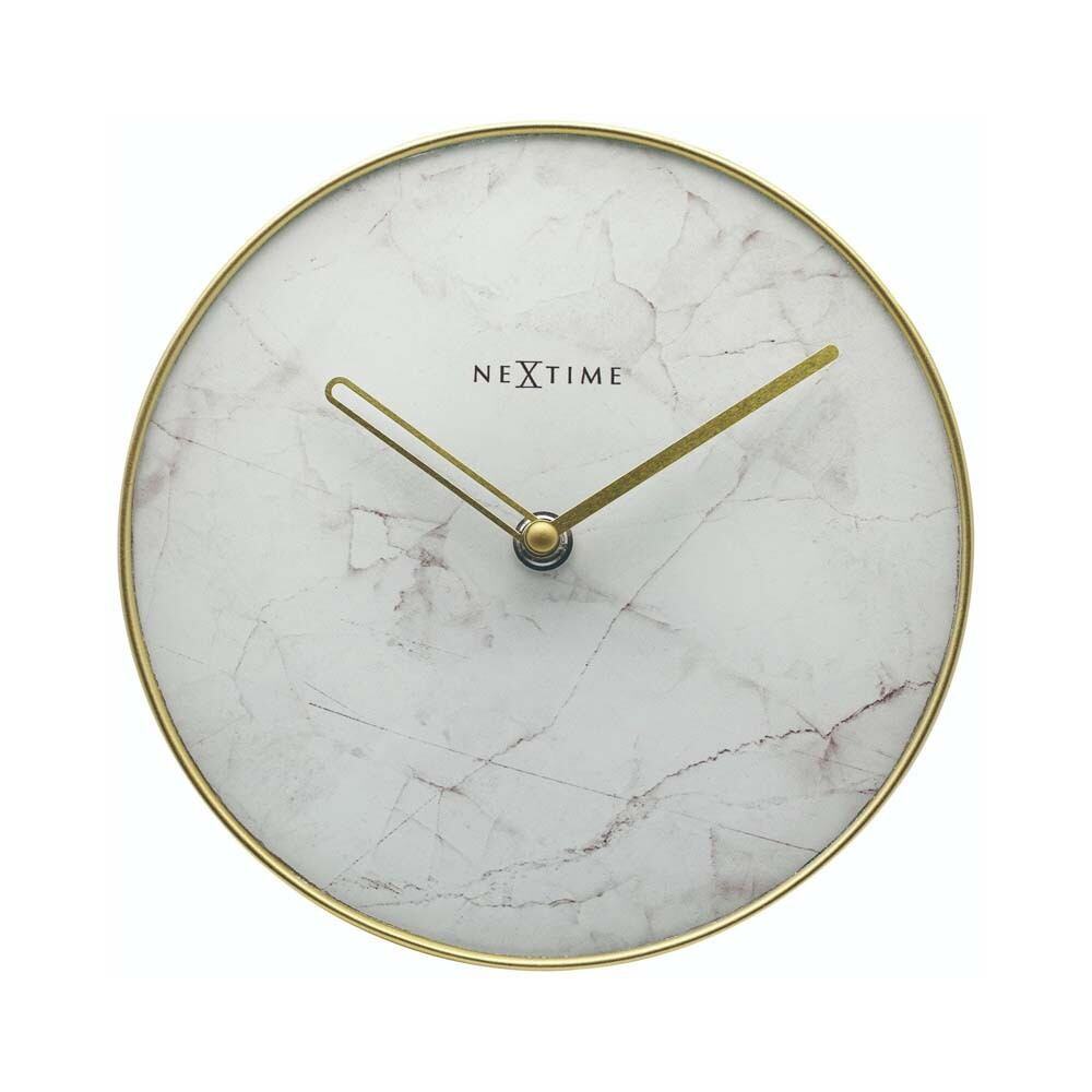 置時計 NEXTIME ネクスタイム テーブルクロック Marble Table ホワイト / NXT-5222WI デスクトップ STANDARD COLLECTION