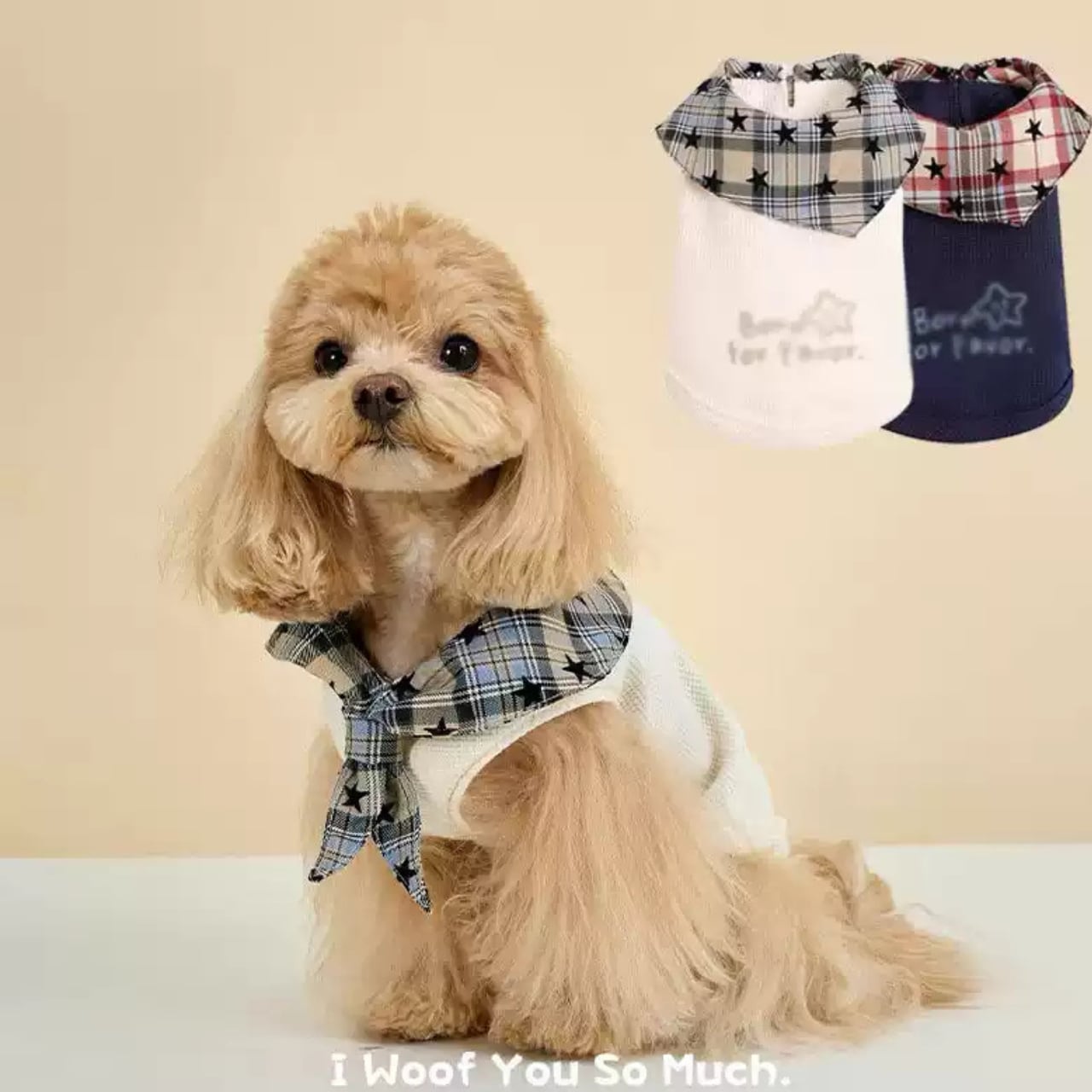 チェック柄スカーフ付タンクトップ ♡0084