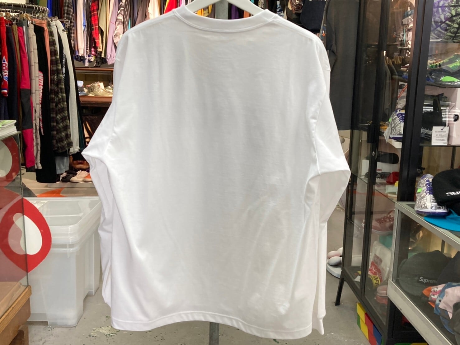 ENNOY ELECTRIC LOGO L/S TEE WHITE MEDIUM 49953 | BRAND BUYERS OSAKA