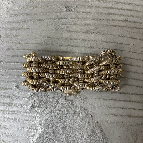 Woven metal bangle
