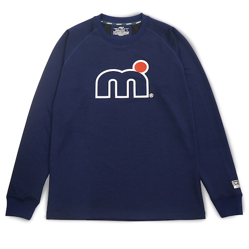 HP-DRY 長袖Tシャツ アクティブフィット - エムドットアウトライン - NAVY