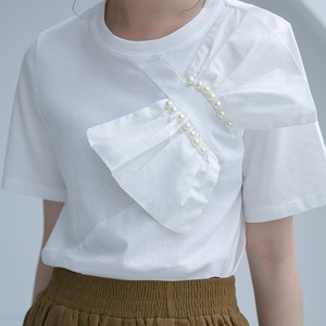 リボンパールＴシャツ T0075