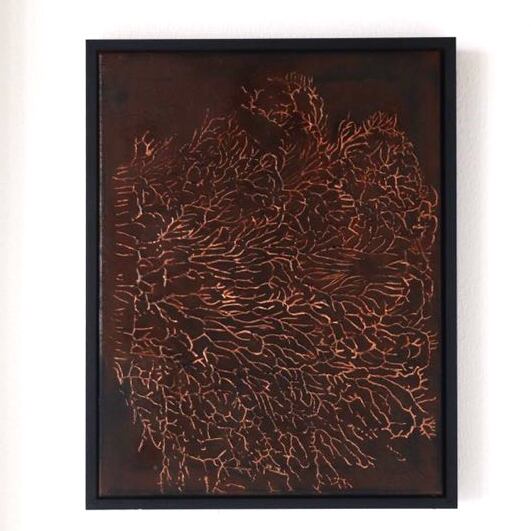 送料込】丸型原画「増殖」黒系/インテリア絵画 【公式通販】