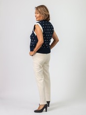 BEATRICE(ドットノースリーブトップス＆ジレ）