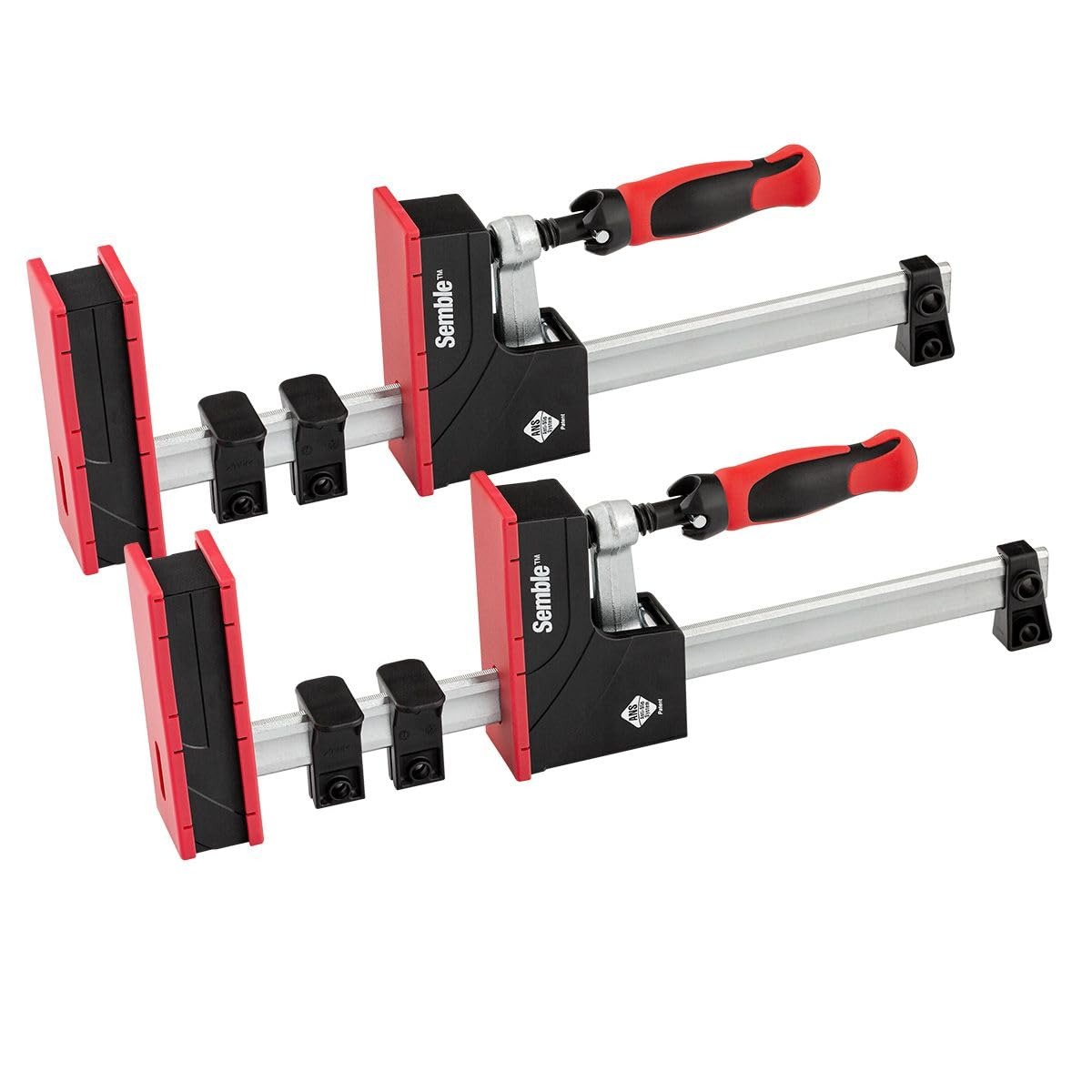 Semble Parallel Jaw Clamps、40インチ、2パック、HDシリーズ、木工用に設計された家具の建物 並行輸入品 ...