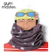 gym master ジムマスター ハッピーペイント ネックゲイター 総柄 ネックウォーマー ロング丈 フェイスガード バフ マスクカバー 防寒 カラフル メンズ レディース 男女兼用 アウトドア スキー スノーボード サイクリング G157643 NZ