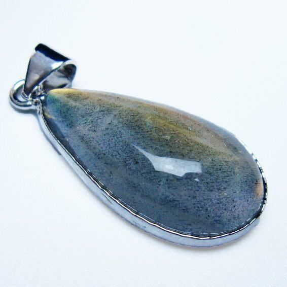 ラブラドライト ペンダント 一点物 メール便可 [M便 1/20] 112-11740