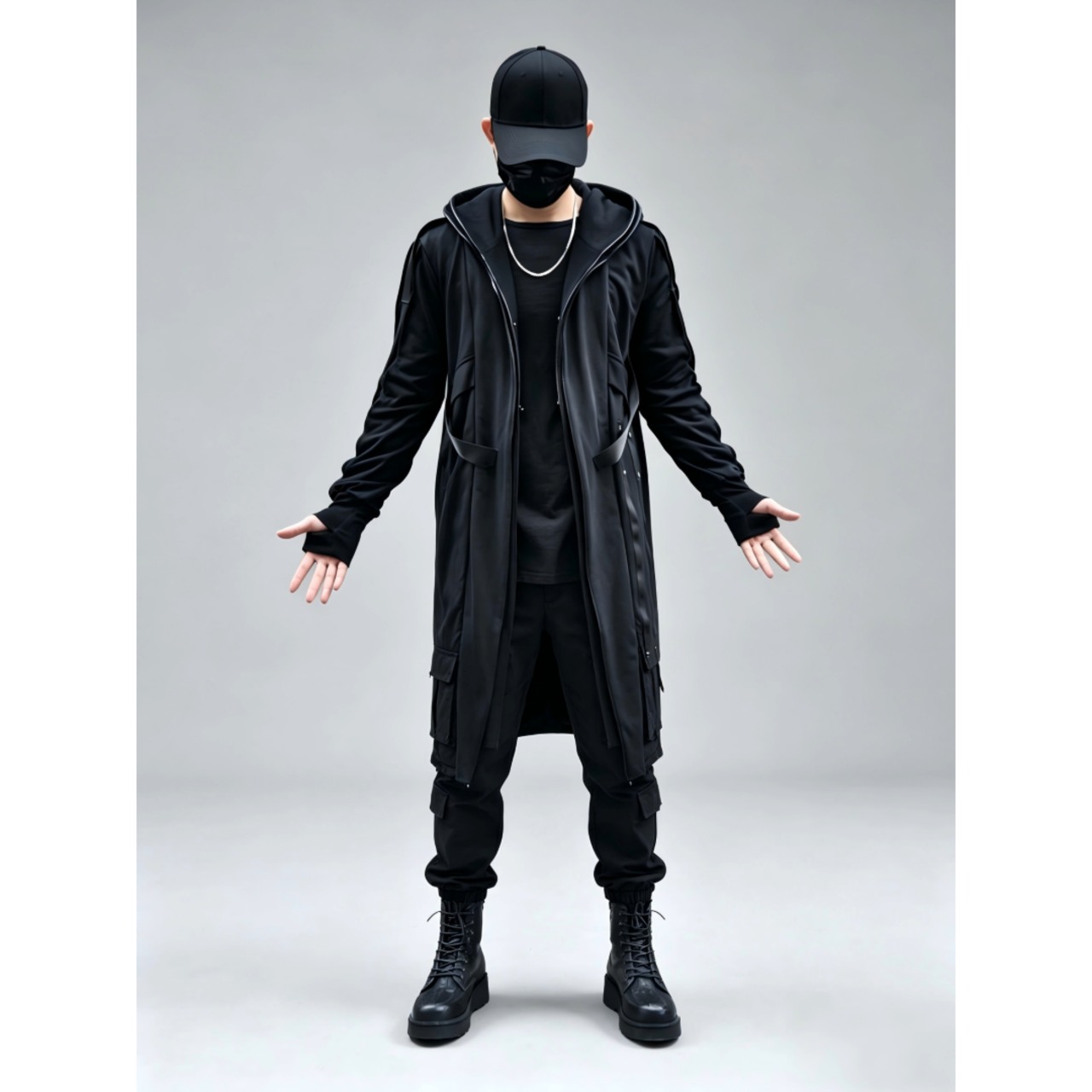 Layered Hood Long Coat　TB2596・画像5