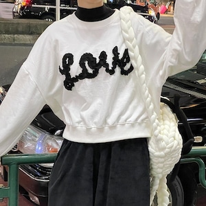 Lace Letter Sweatshirt KRE1927