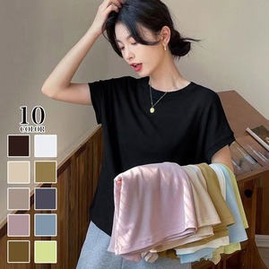 フレンチスリーブ Tシャツ レディース 春夏 トップス インナー おしゃれ シンプル 大人 きれいめ かわいい カジュアル 無地 大人可愛い 大人女子