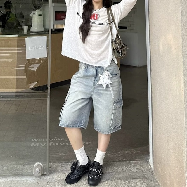 ビッグナンバリンググラフィックルーズフォルムTシャツ 1col R02472
