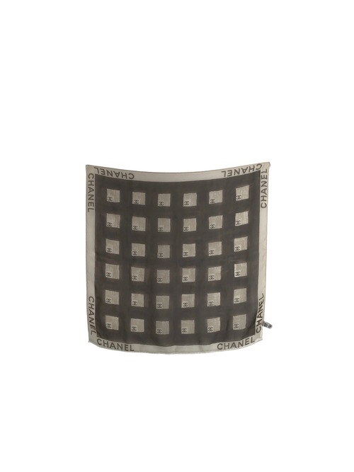 CHANEL シャネル スカーフ ブラウン ココマーク シルク vintage ヴィンテージ オールド 6hb3rf