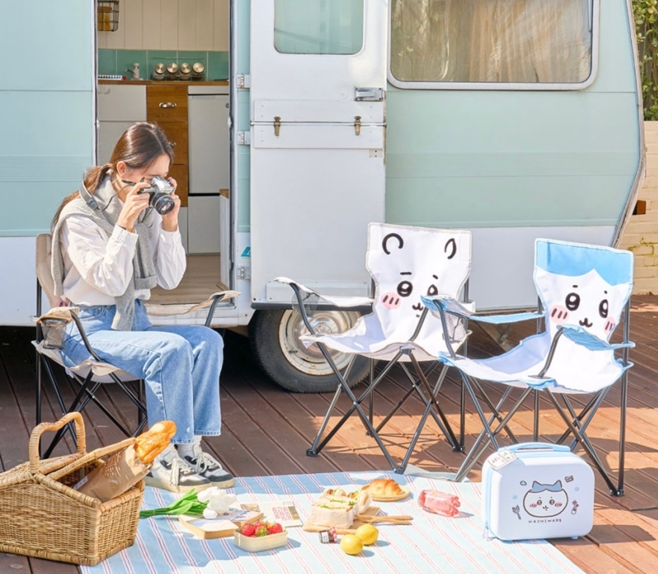 韓国限定】chiikawa portable chair 5types / ちいかわ ポータブル