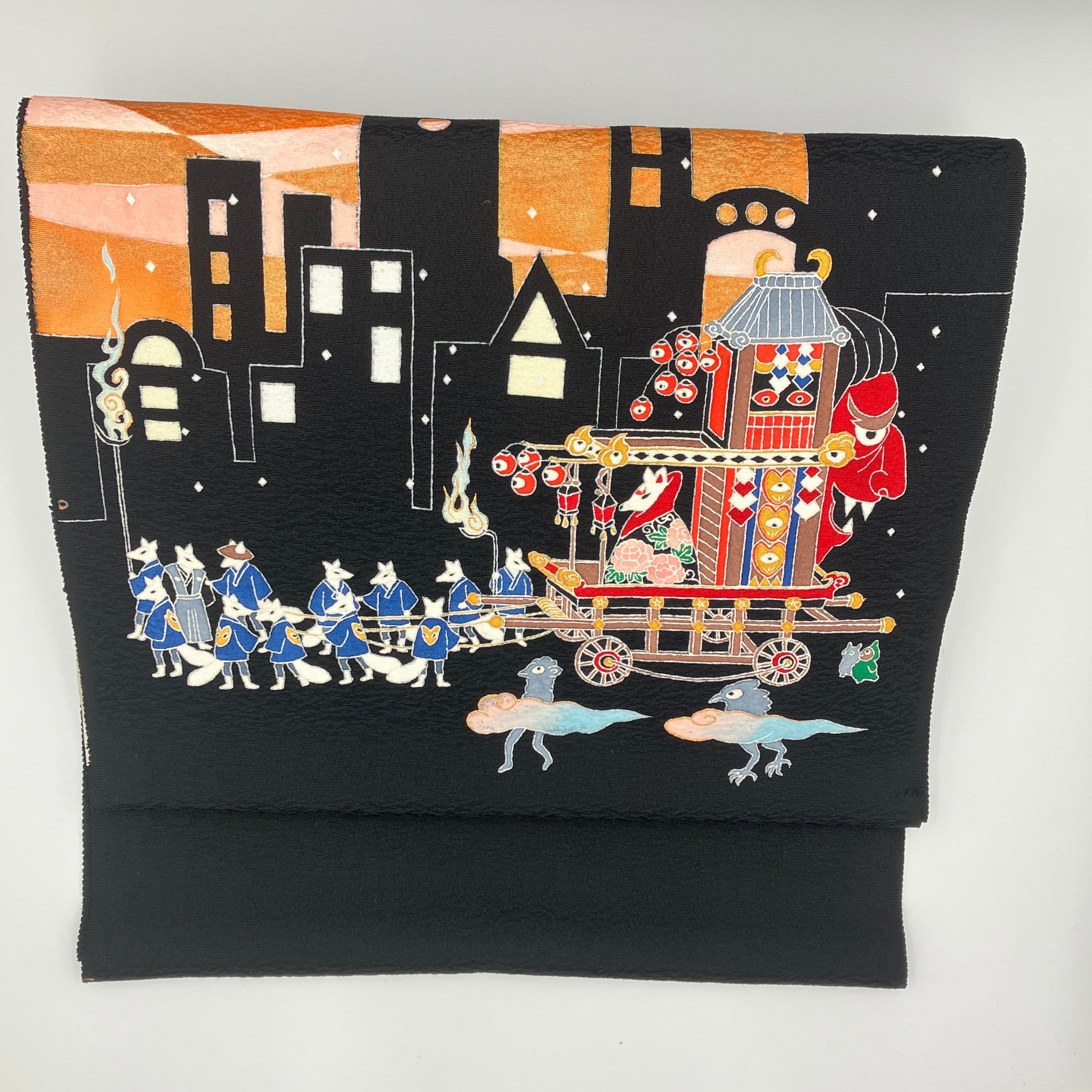 手描き友禅染め行灯型スタンド(ハンドメイド品) 手描き友禅染め行灯型スタンド(ハンドメイド品) 行灯の人気通販