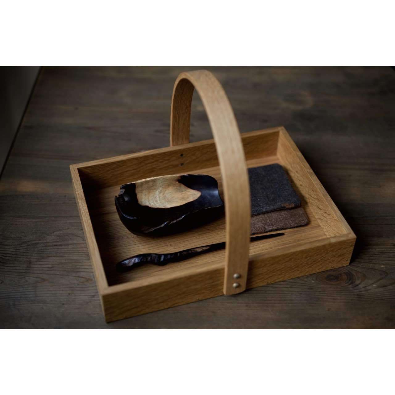 岡野達也】ワンハンドルトレー/【Okano Tatsuya】One-handle tray