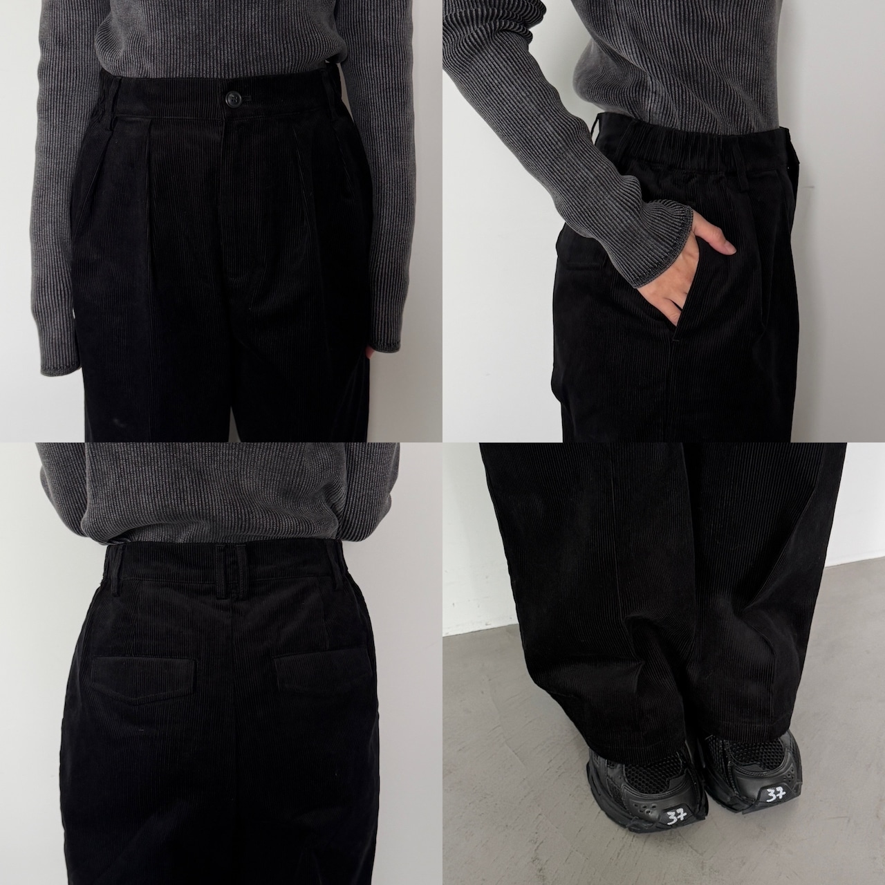 細コールワイドPT/ブラック