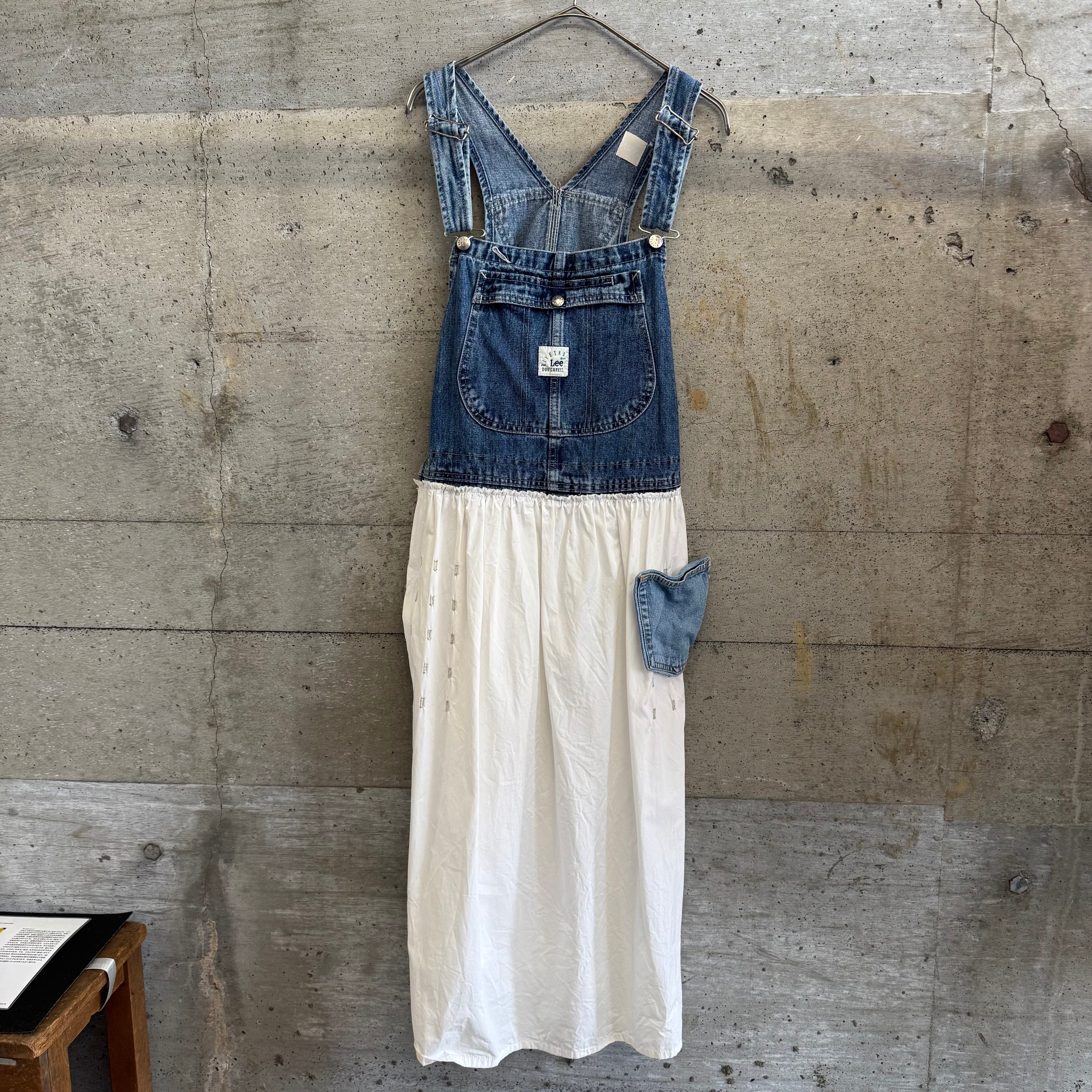 Denim overall dress