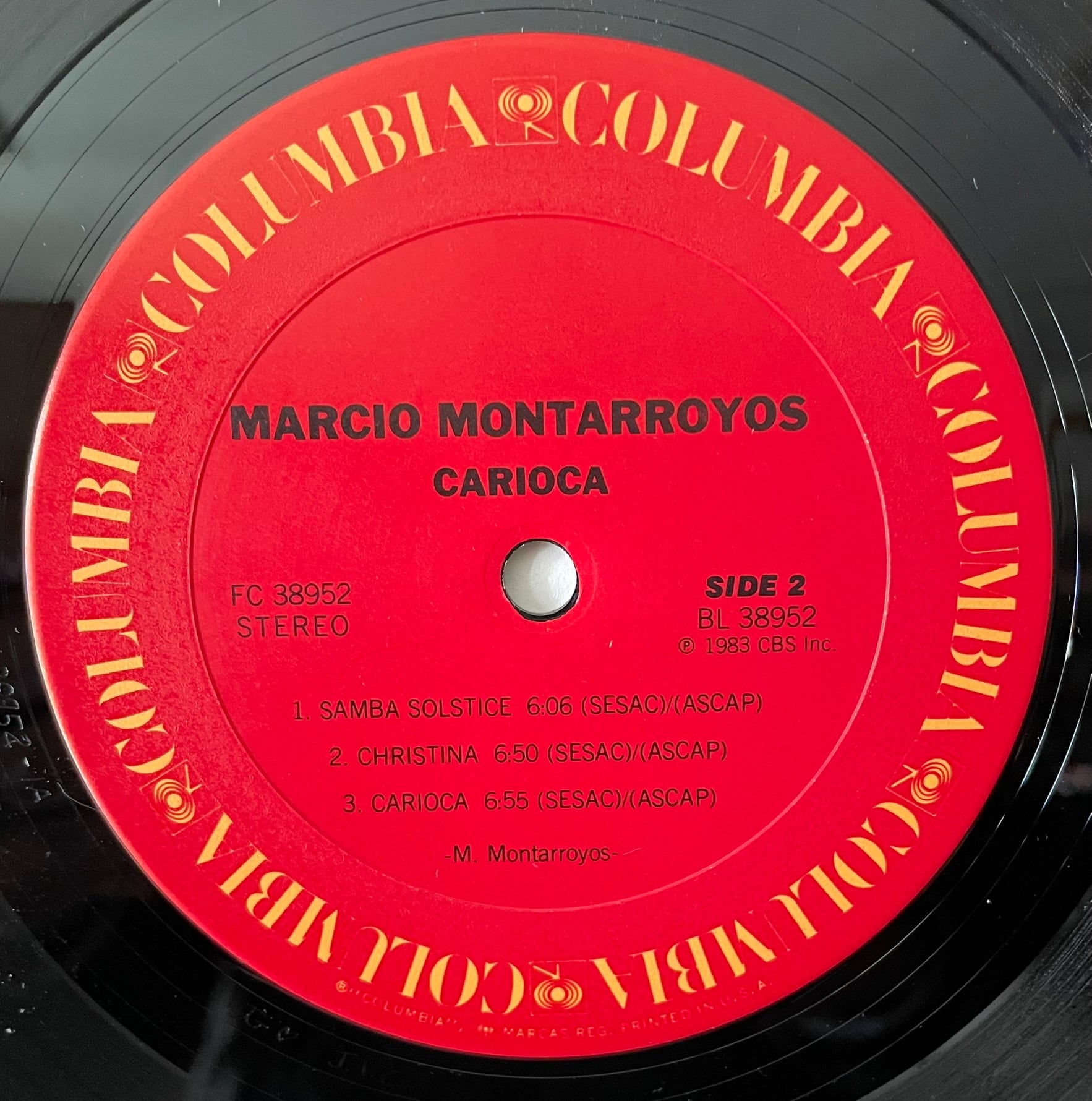 未使用 Marcio Montarroyos - Carioca / レコード Marcio Montarroyos 