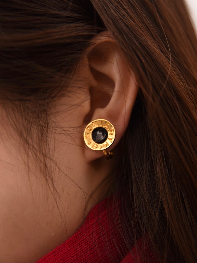 SONIA RYKIEL / vintage design clip-on earrings.