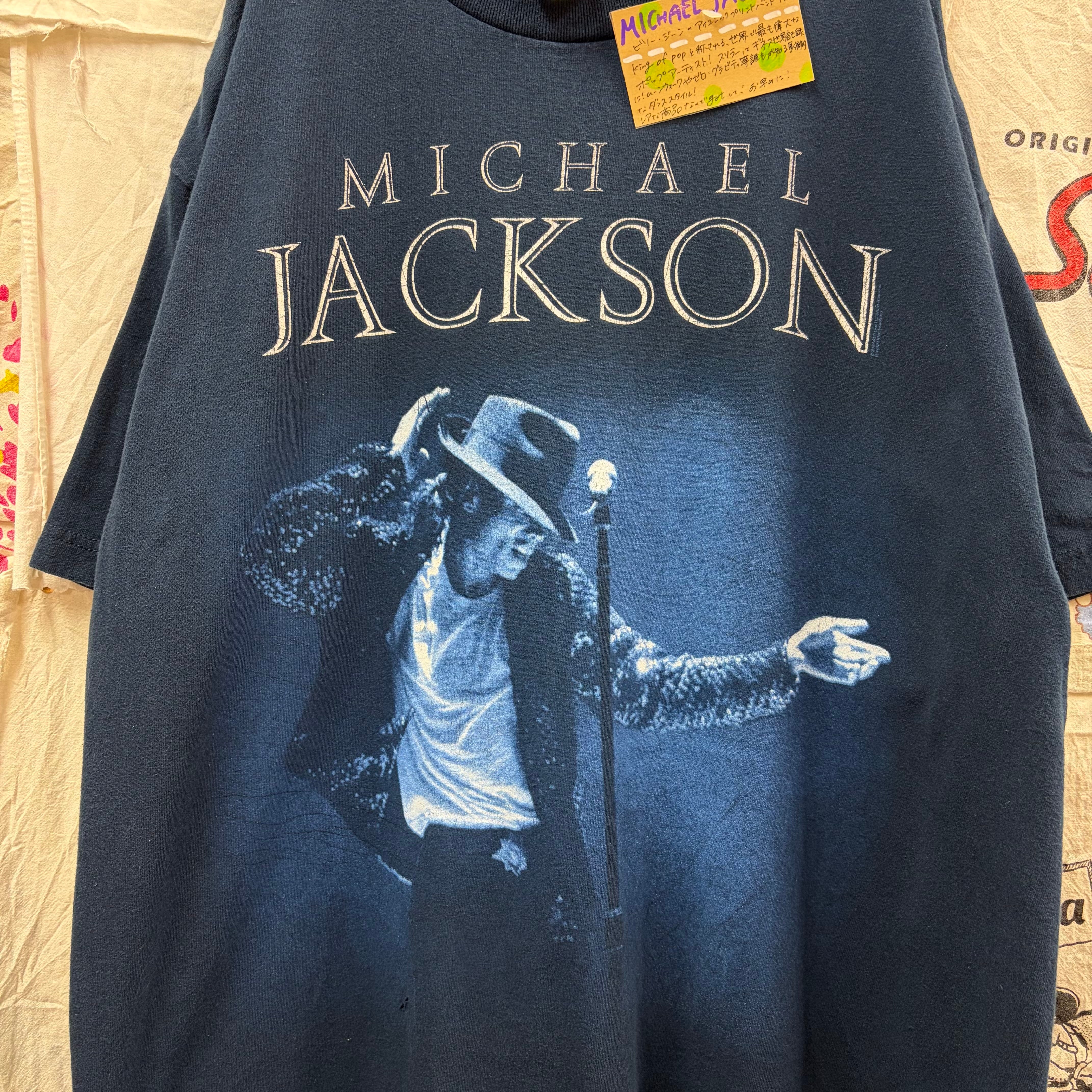 MICHAEL JACKSON ビリー・ジーンアイコニックプリントバンドTシャツ
