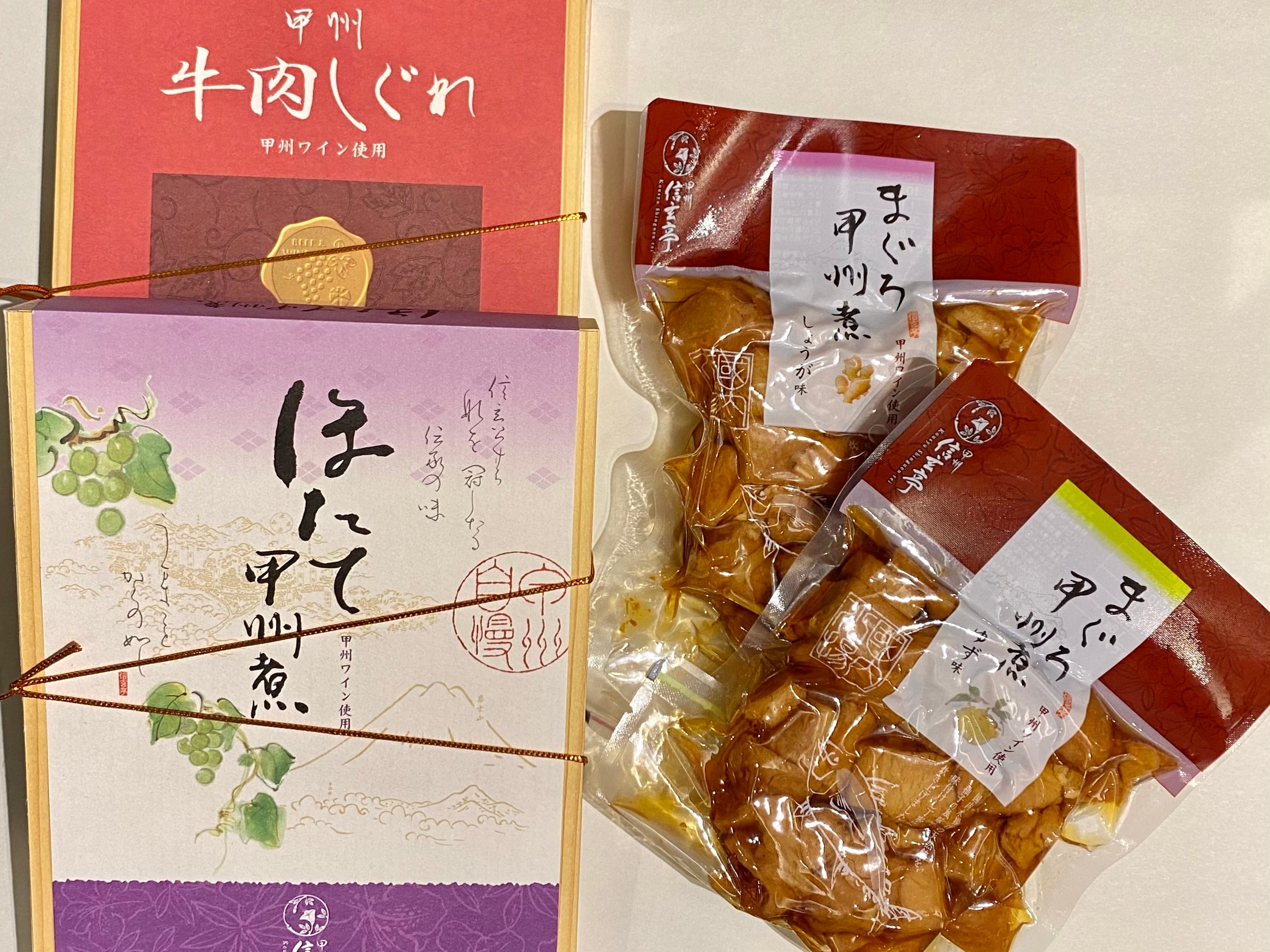 信玄亭　牛肉しぐれ　甲州ワイン使用　箱入り　130g