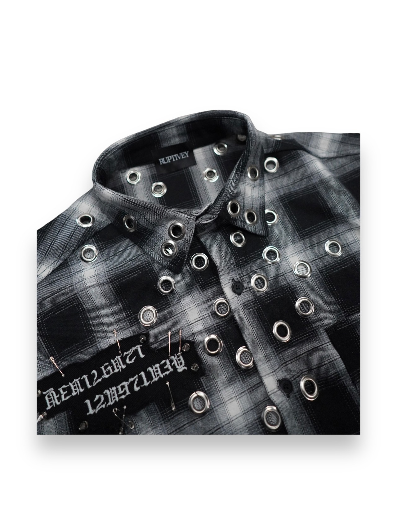 【RUPTIVEY】eyelet check shirt"嚼磐"