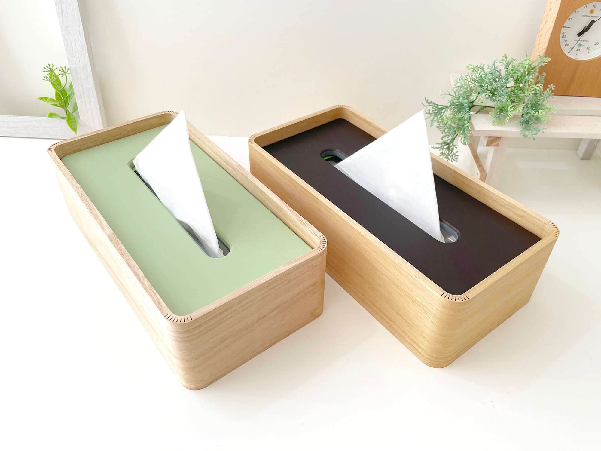 KATOMOKU ティッシュケース2 ブルー＆グリーン km-122BG | 加藤