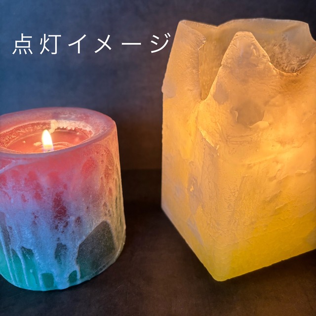 【square candle】～夕焼け空～