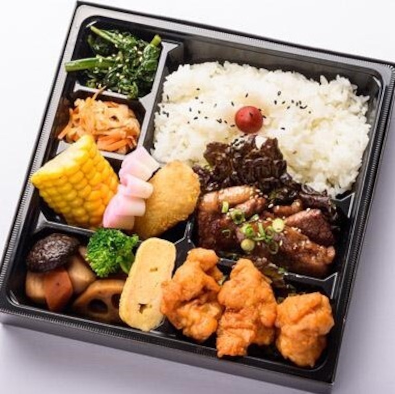 唐揚げ×焼肉弁当